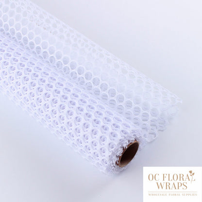 Round Mesh Fabric Bouquet Wrapping Net, 1 Roll 5yd