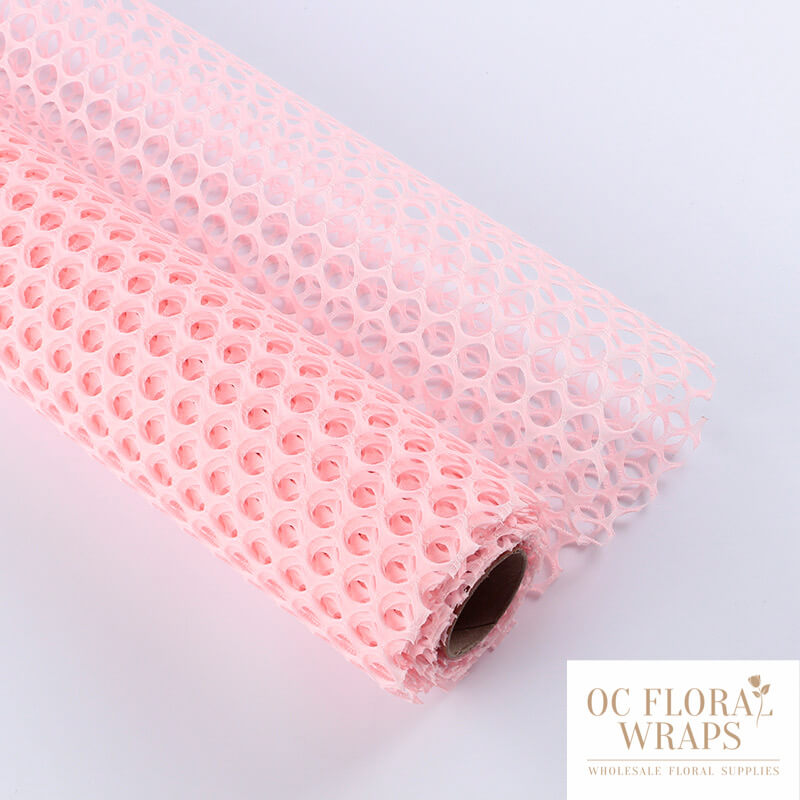 Round Mesh Fabric Bouquet Wrapping Net, 1 Roll 5yd